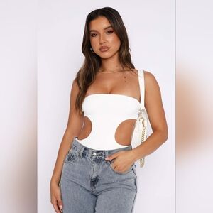 White Fox Cutting Corners Bodysuit size Large